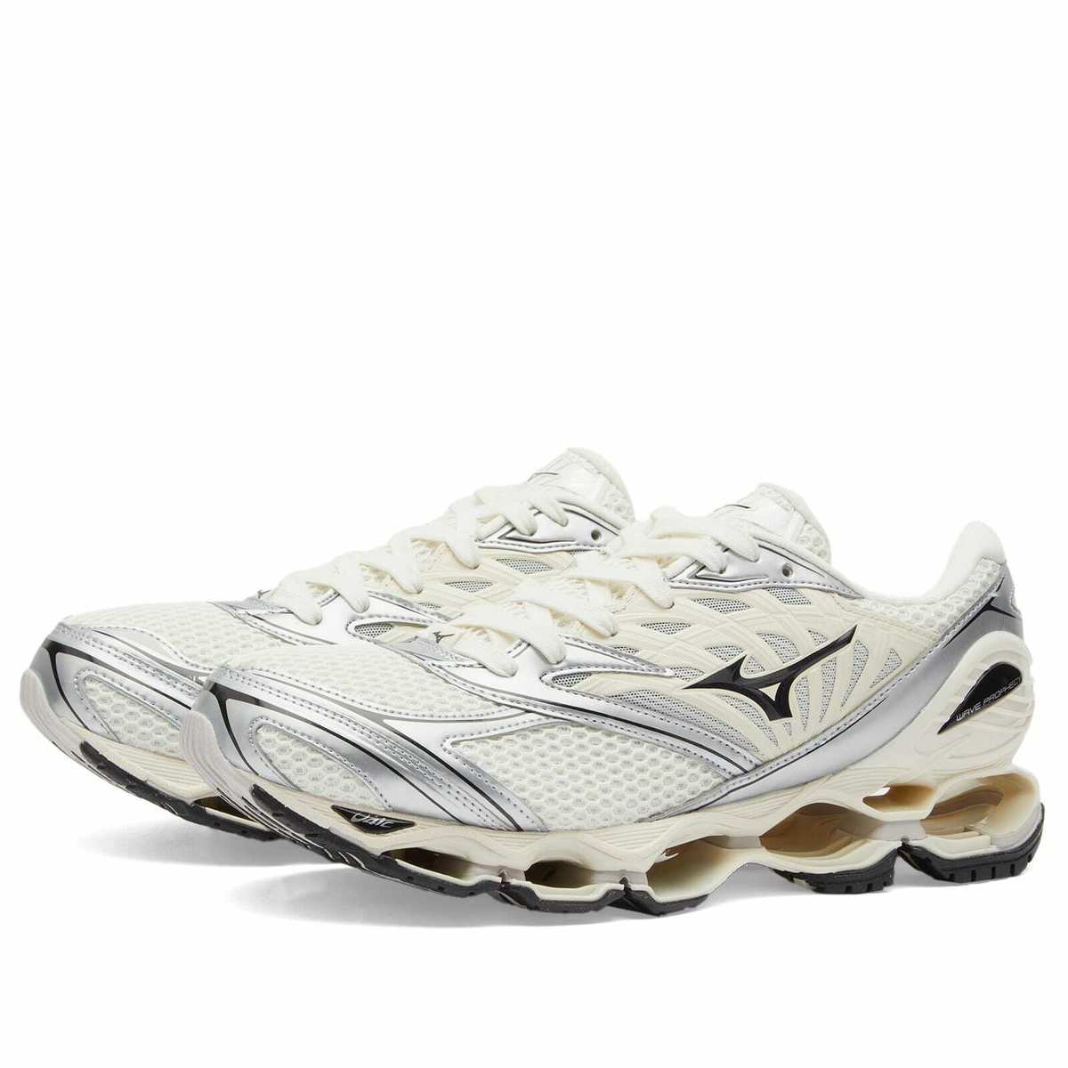 Mizuno Wave Prophecy LS in Pristine/Black/Silver