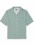 Onia - Camp-Collar Printed Woven Shirt - Green