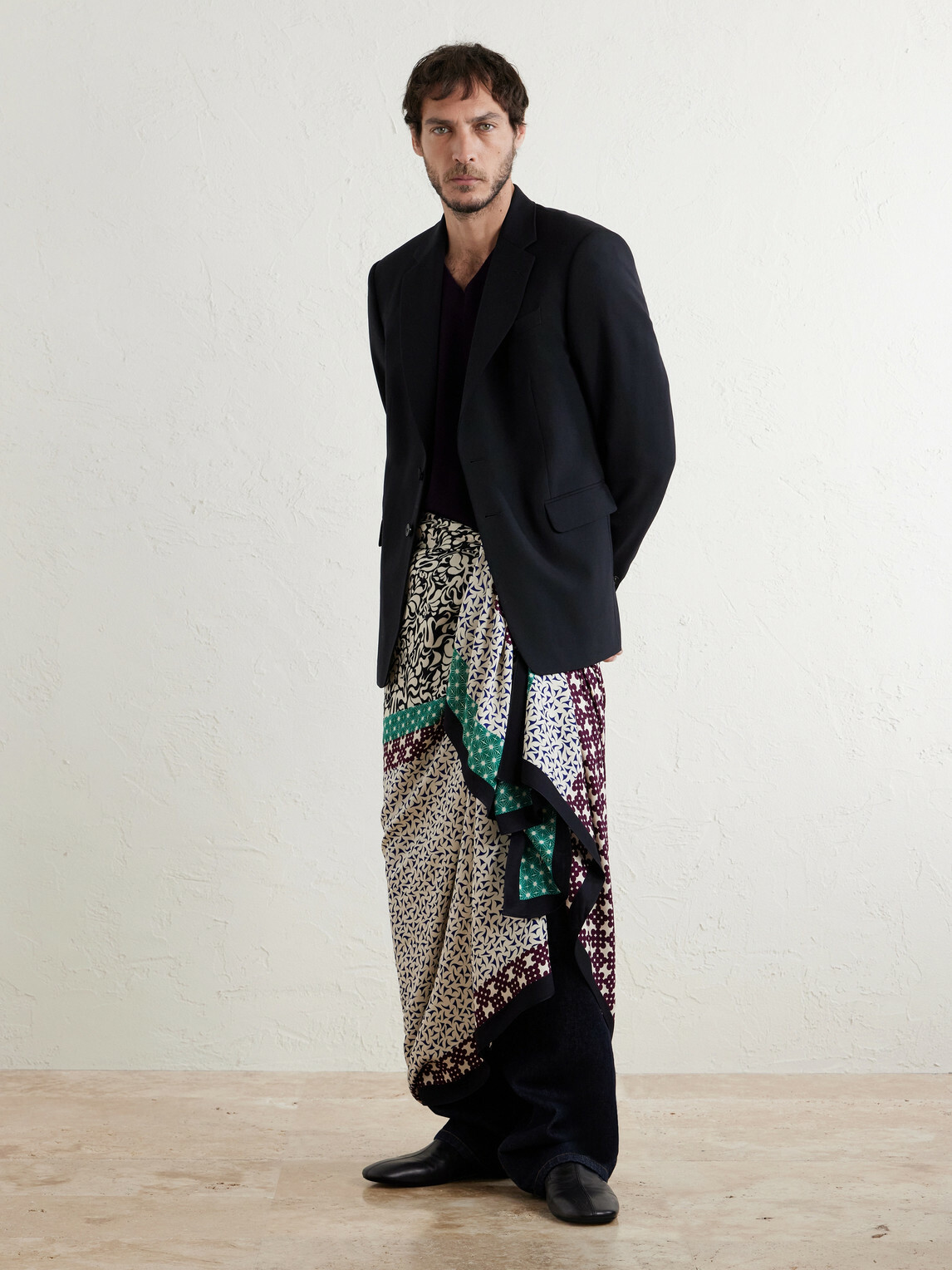 Dries Van Noten - Printed Satin Scarf