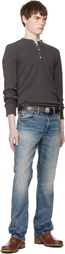 RRL Blue Slim Boot Briarfield Selvedge Jeans