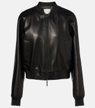Joseph Quinn leather bomber jacket