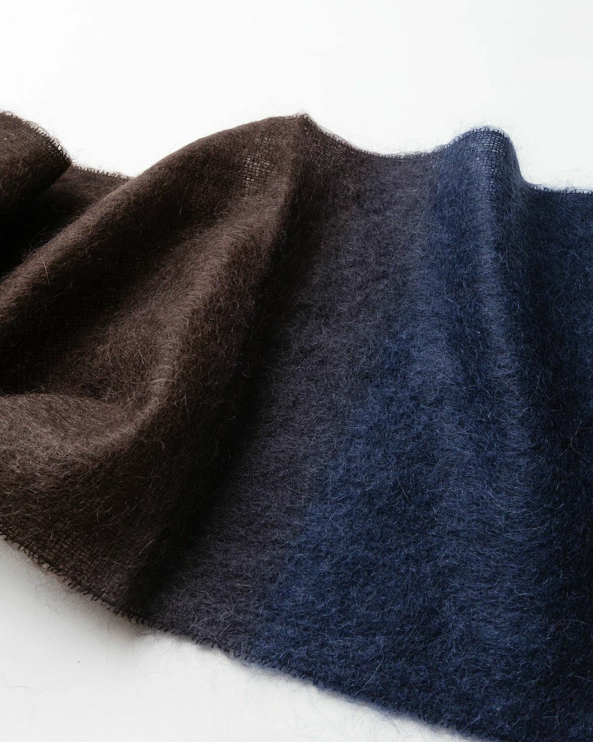 Ganni Mohair Gradient Fringed Scarf Multi Scarves GANNI