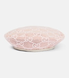 Gucci GG cotton crochet beret