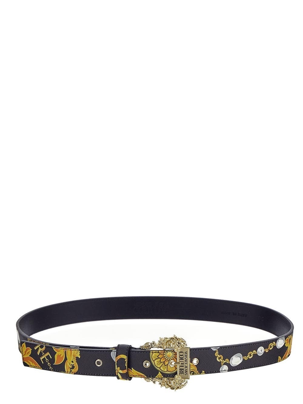 Photo: Versace Jeans Couture Chain Print Couture Baroque Slim Belt
