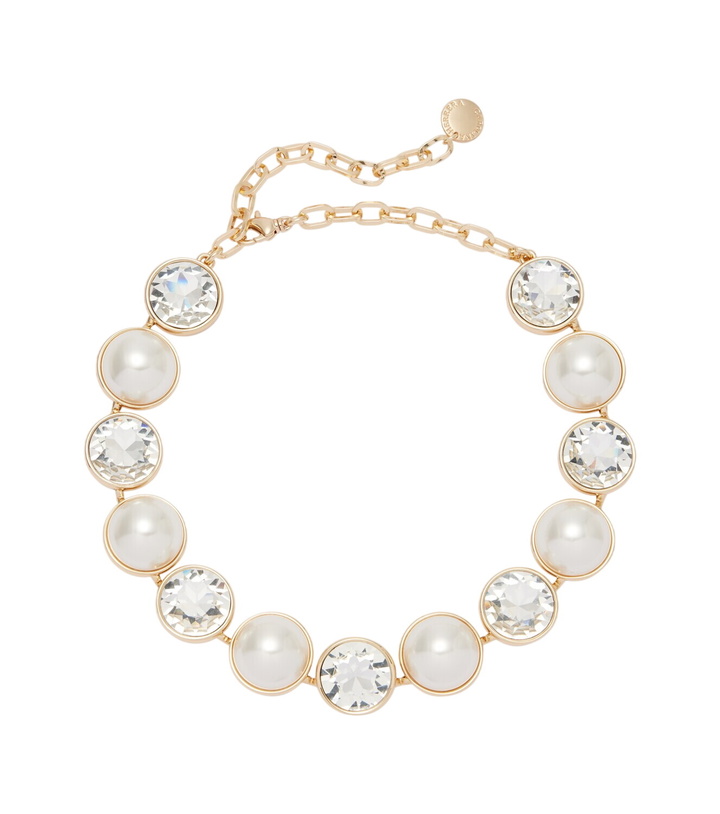 Photo: Carolina Herrera Crystal and faux pearl necklace
