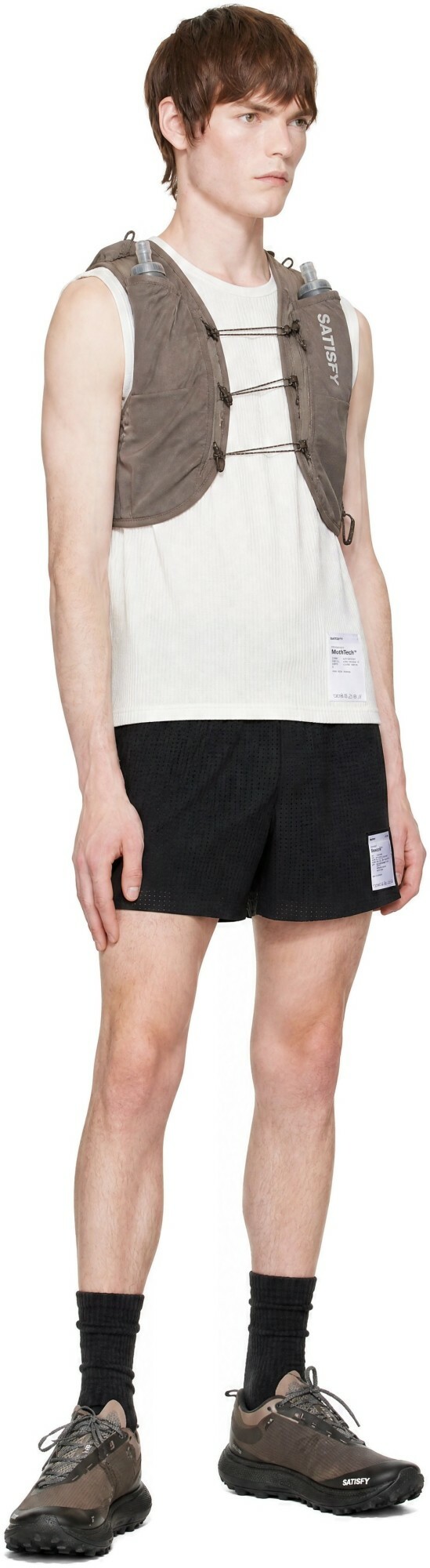 Satisfy Off-White MothTech Waffle Singlet Tank Top