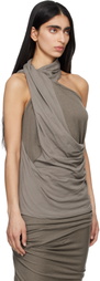 Entire Studios Gray Sleeveless Dalters Top