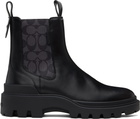 Coach 1941 Black Colson Signature Chelsea Boots