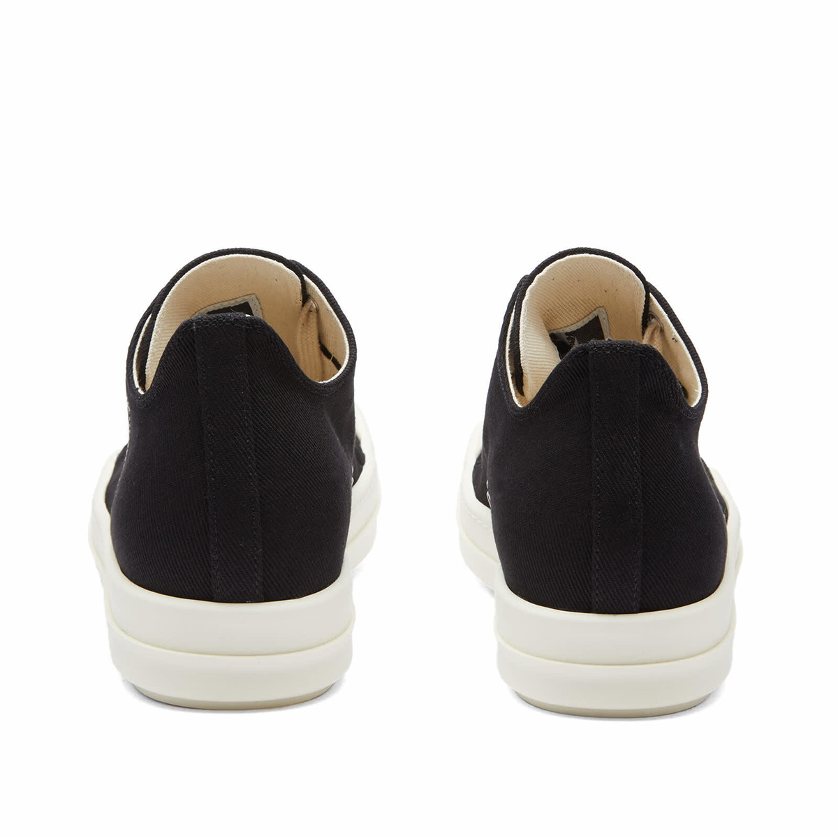Rick Owens DRKSHDW Women's Low Top Sneakers in Black Rick Rick Owens DRKSHDW Women's Low Top Sneakers in Black Rick