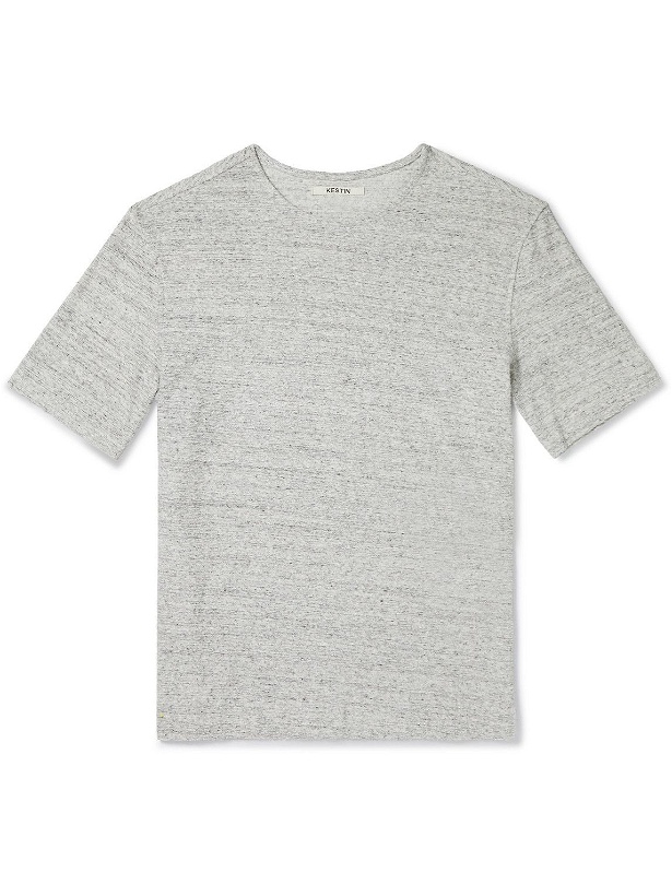 Photo: Kestin - Stac Slub Cotton-Jersey T-Shirt - Gray