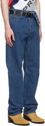 Y/Project Navy Asymmetric Jeans