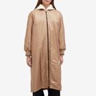 Max Mara Women's Longline Bomber Jacket in Camel