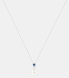 Bucherer Fine Jewellery Romance 18kt white gold necklace with sapphires and gemstones