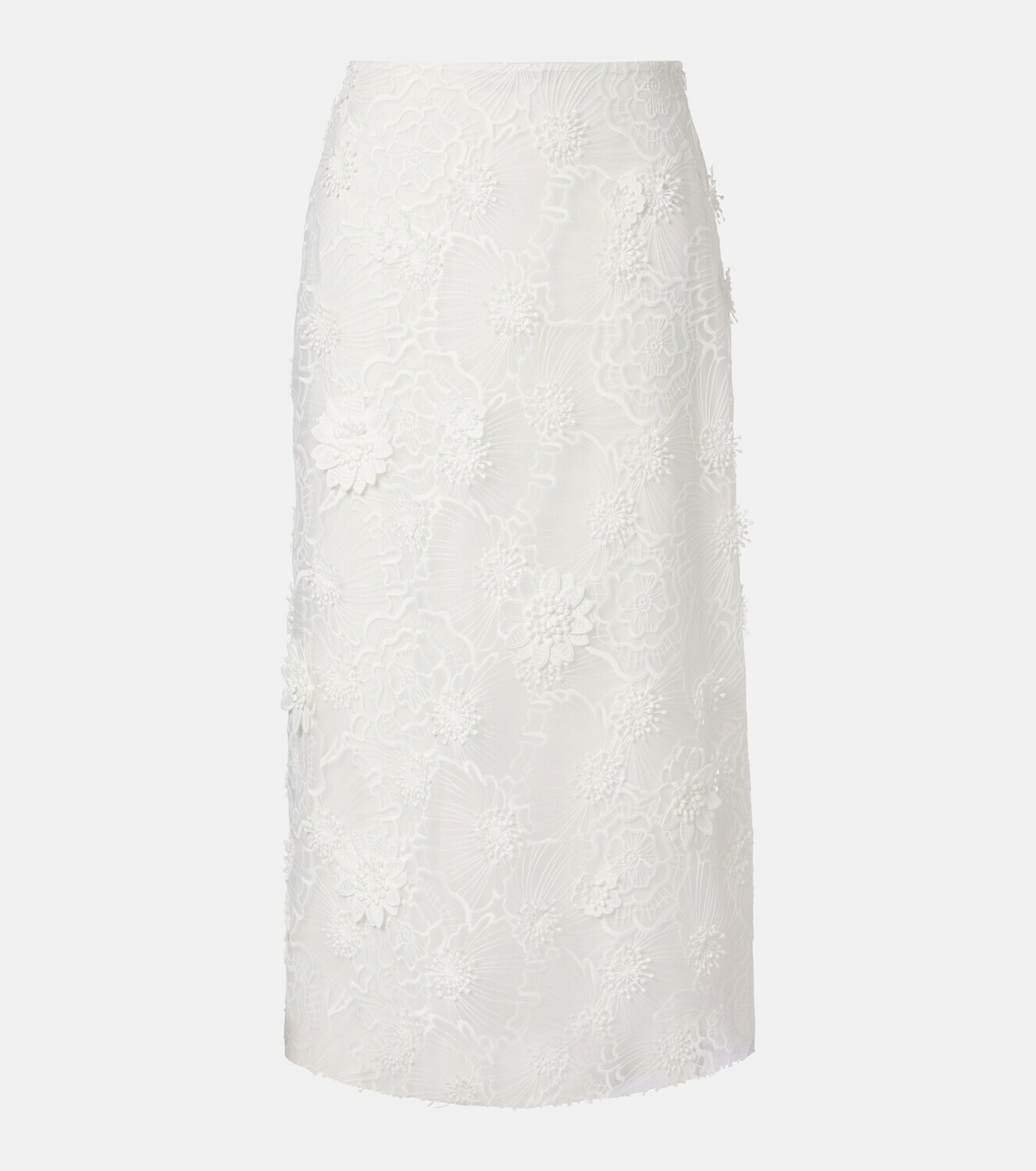 Dorothee Schumacher Sheer Meadow floral organza midi skirt