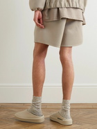 Fear of God - Eternal Wide-Leg Wool and Cashmere-Blend Drawstring Shorts - Neutrals