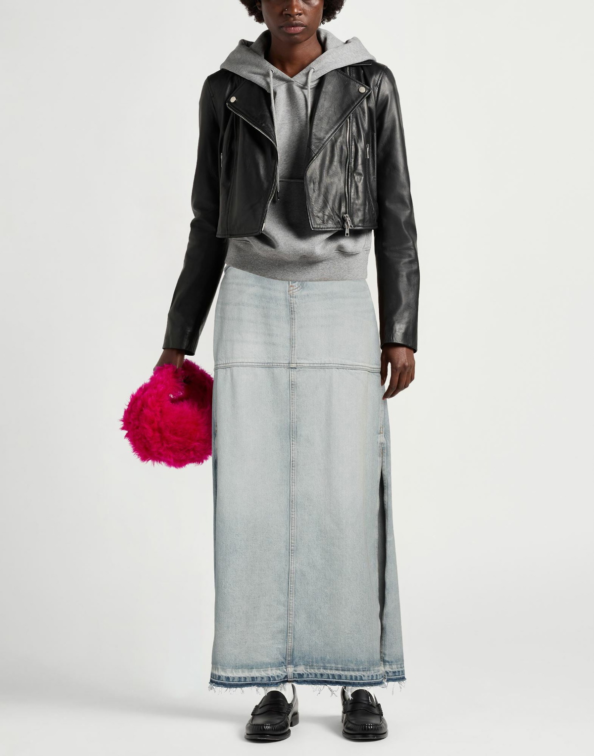 Re/done Womens Denim skirt in Blue