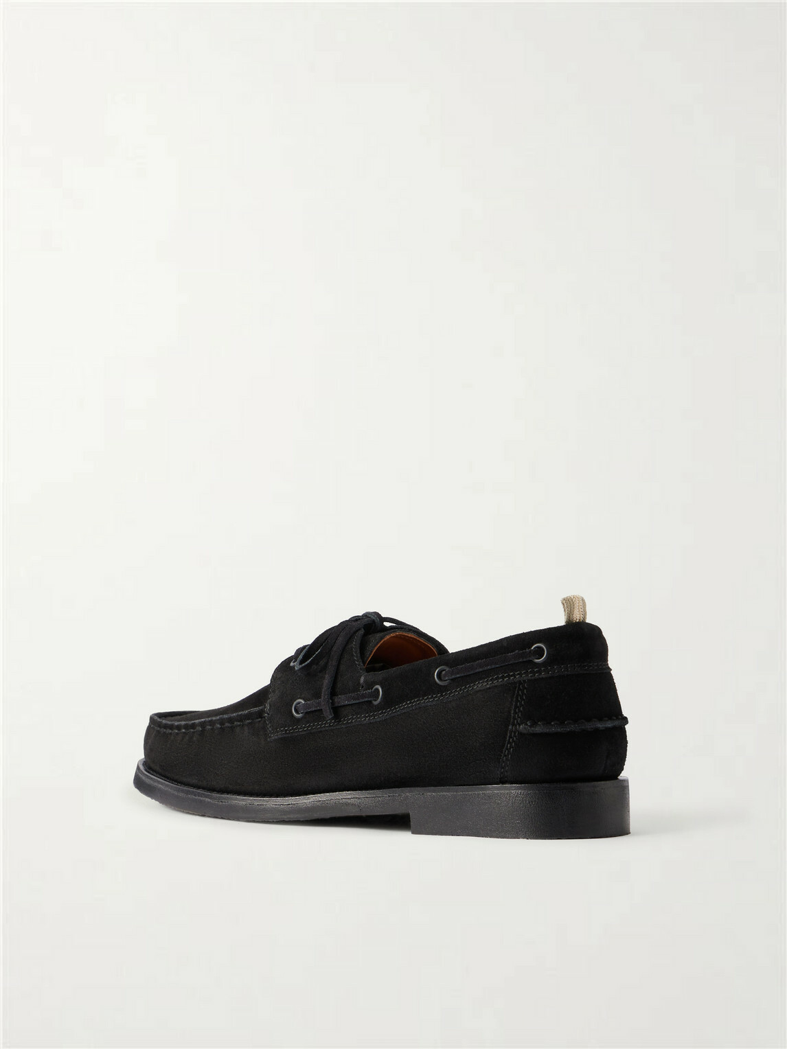 Officine Creative - Balfron Suede Boat Shoes - Black