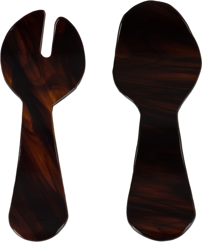 Photo: Los Objetos Decorativos Brown Glass Flatware Set