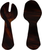 Los Objetos Decorativos Brown Glass Flatware Set