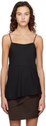 Theory Black Draped Camisole