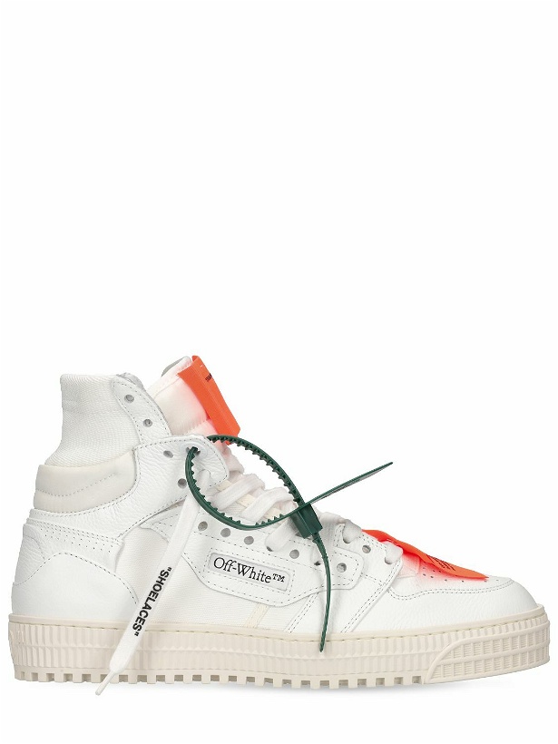 Photo: OFF-WHITE - 3.0 Off Court Leather High Top Sneakers