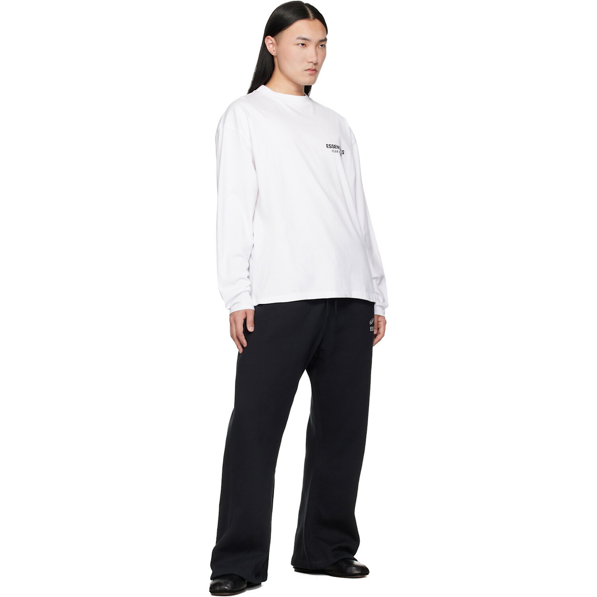 Fear of God ESSENTIALS Black Varsity Flare Sweatpants