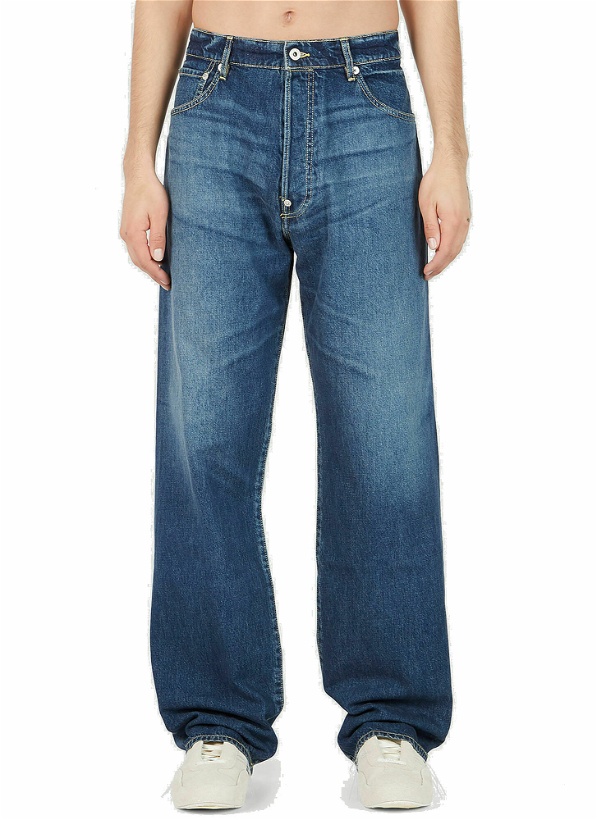 Photo: Kenzo - Suisen Relaxed Wide Leg Jeans in Blue
