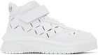 Versace White Slashed Odissea Sneakers