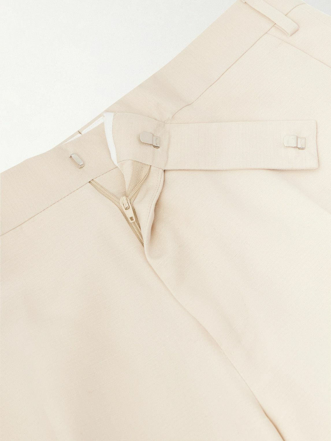 Lardini - Straight-Leg Woven Trousers - Neutrals