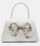 Self-Portrait The Bow Mini leather tote bag
