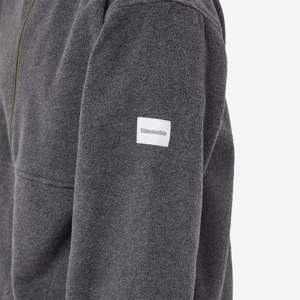 thisisneverthat Men's Half Zip Fleece Pullover in Charcoal