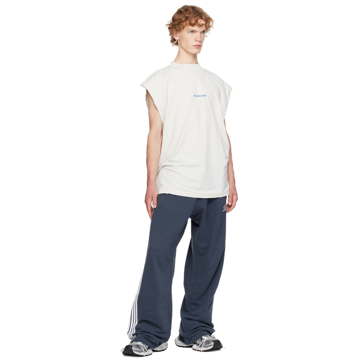 Balenciaga Off-White Back Sleeveless T-shirt