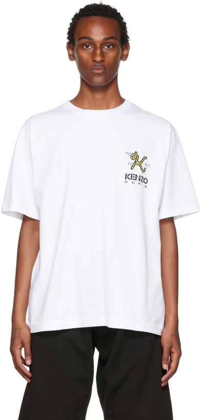Photo: Kenzo White Kenzo Paris Tiger Tail K T-Shirt