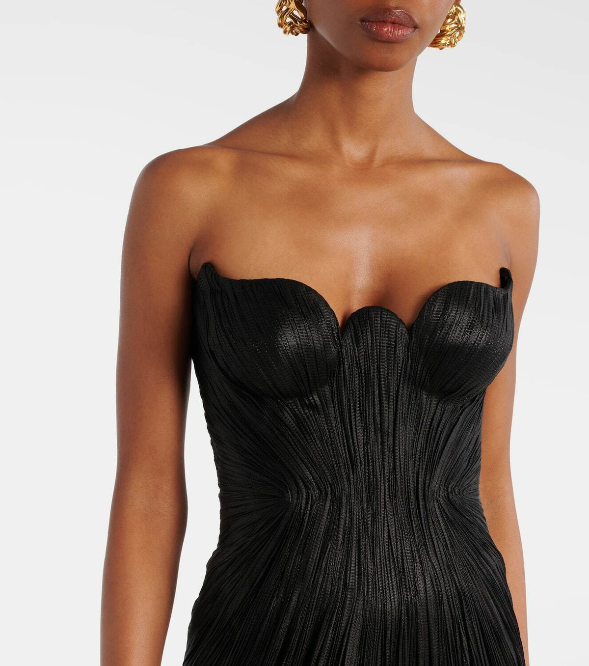 Maria Lucia Hohan Jasleen silk tulle corset gown