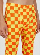 Checker Print Leggings in Orange