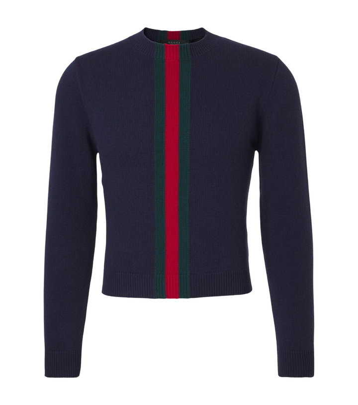 Photo: Gucci Web Stripe wool sweater
