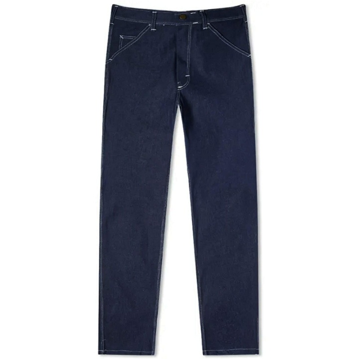 Photo: Stan Ray Men's Slim 80's Painter Pant in Washed Denim