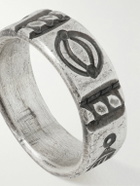 Peyote Bird - Maquise Engraved Sterling Silver Ring - Silver