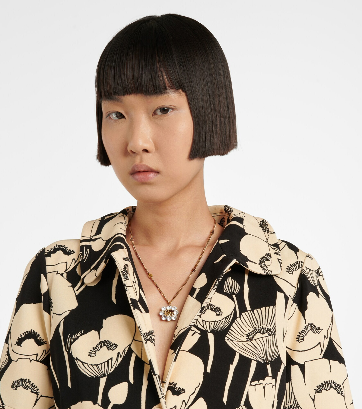 Gucci Double G crystal necklace Gucci