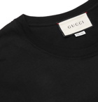 Gucci - Printed Cotton-Jersey T-Shirt - Men - Black