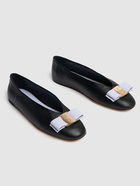 FERRAGAMO 5mm Vanna Leather Ballerina Flats