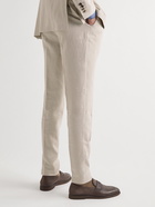 Thom Sweeney - Tapered Pleated Linen Trousers - Neutrals