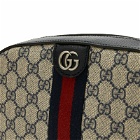 Gucci Men's Ophidia GG Monogram Camera Bag in Beige 