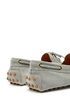 Tods Gommino Suede Loafers Grey