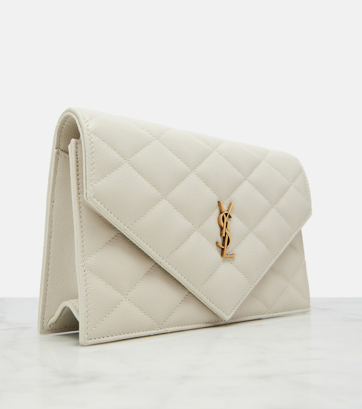 Saint Laurent Paris leather wallet on chain