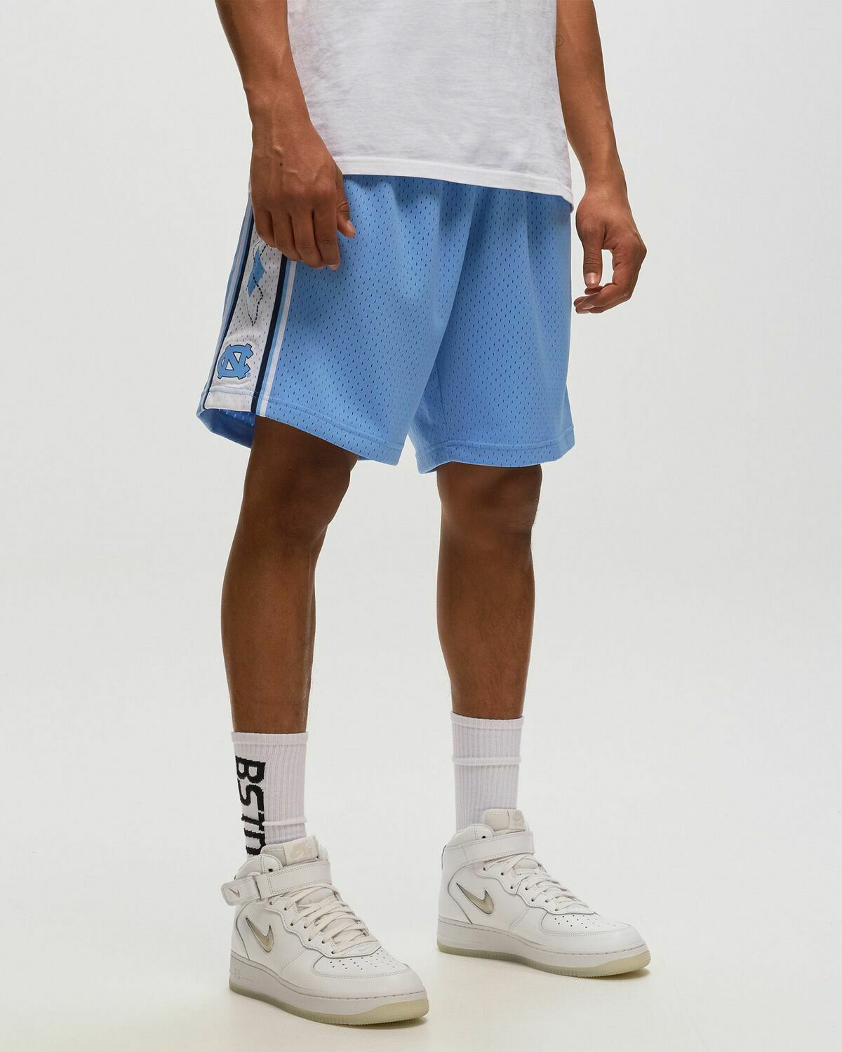 unc blue nike shorts