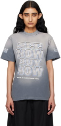 Balenciaga Blue & Gray 'See Now Buy Now' T-Shirt