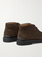 Tod's - Gommino Suede Chukka Boots - Brown