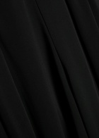 High Slip-over Wide-leg Jersey Trousers Black