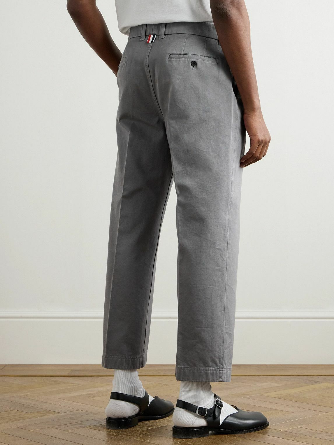 Thom Browne - Utility Tapered Garment-Dyed Cotton-Twill